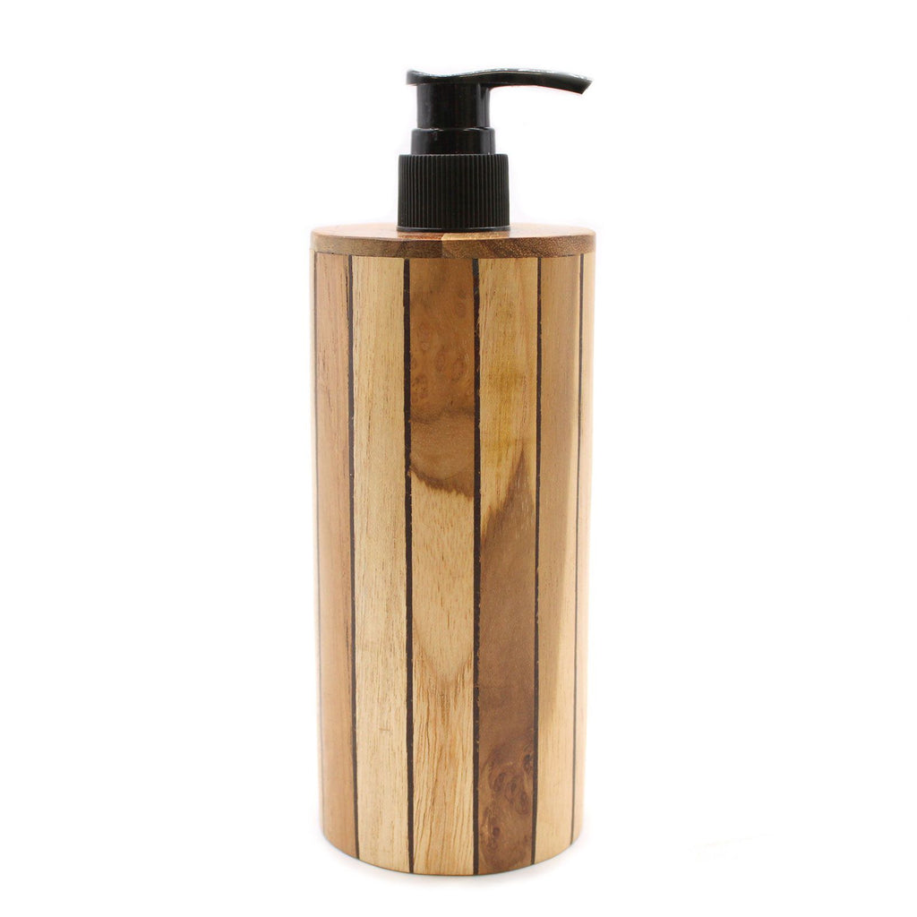 Natural Teakwood Soap Dispenser - Round – view 3