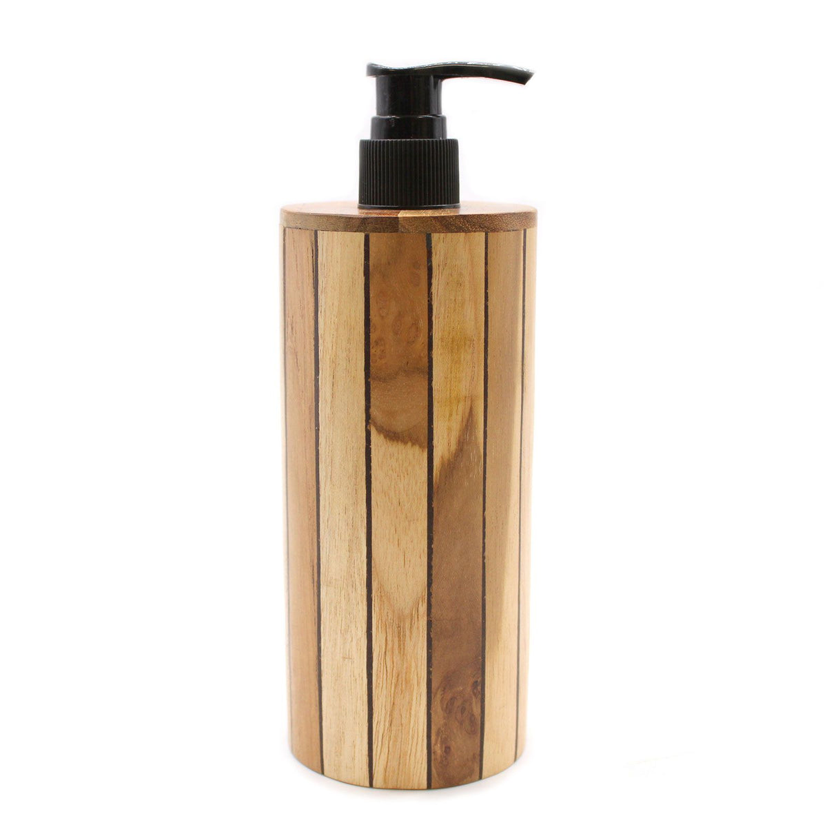 Natural Teakwood Soap Dispenser - Round – view 3
