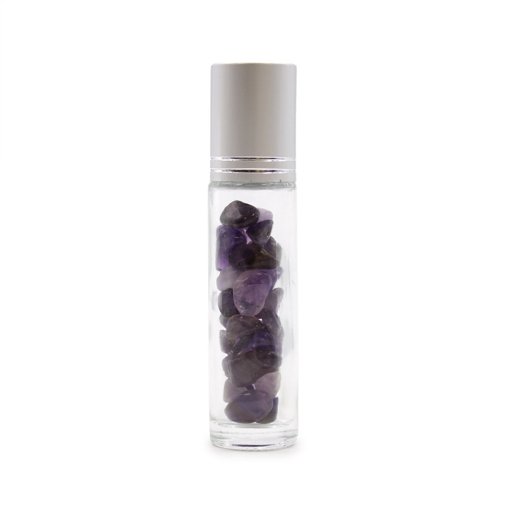 Amethyst Roller Bottle with Silver Cap, 5ml – view 4