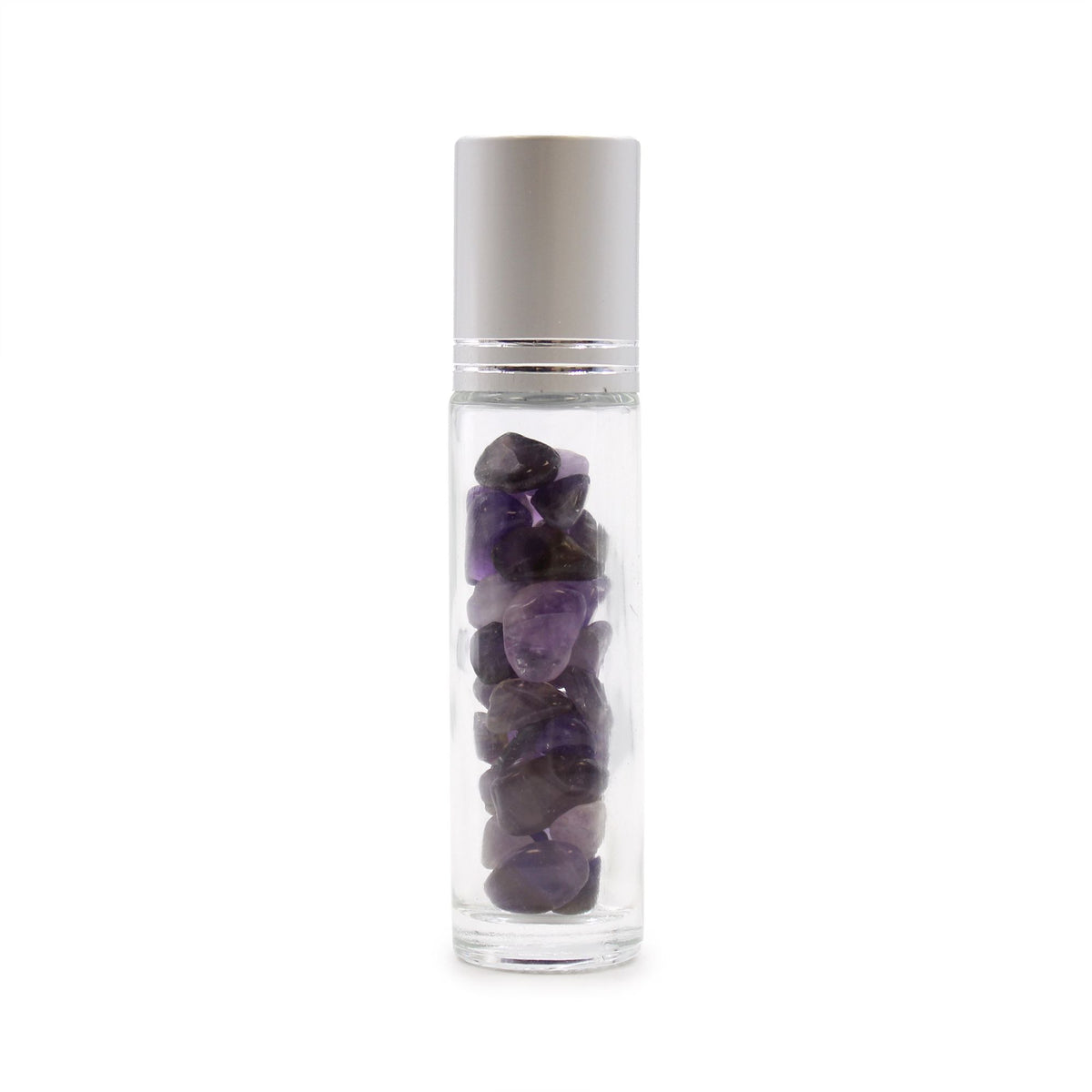 Amethyst Roller Bottle with Silver Cap, 5ml – view 4