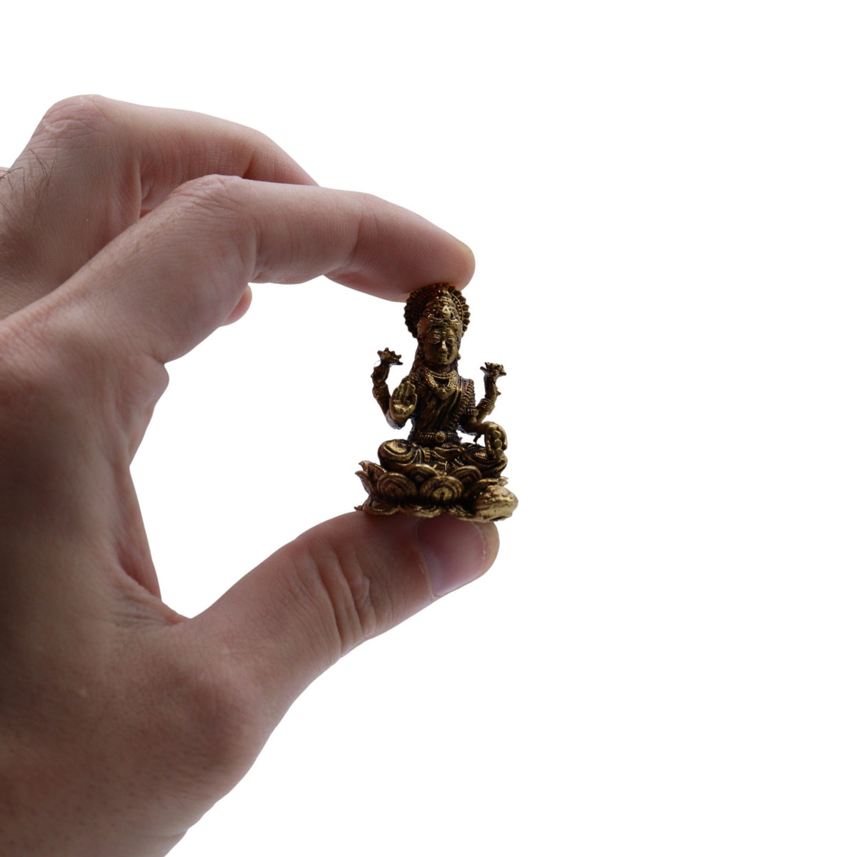 Brass Laxmi Miniature Statue - 37mm – view 2