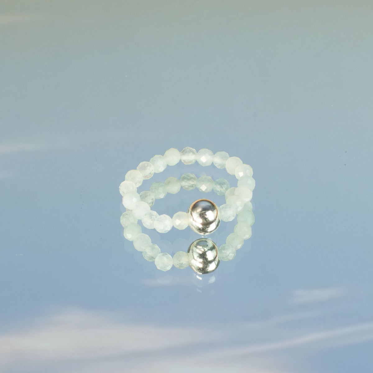 Nymph Gemstone Ring Set - Sea Sunset Sunstone & Tiger's Eye – view 7