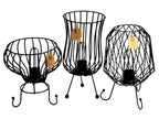 Tall Salt Rock Brazier Lamp – view 2