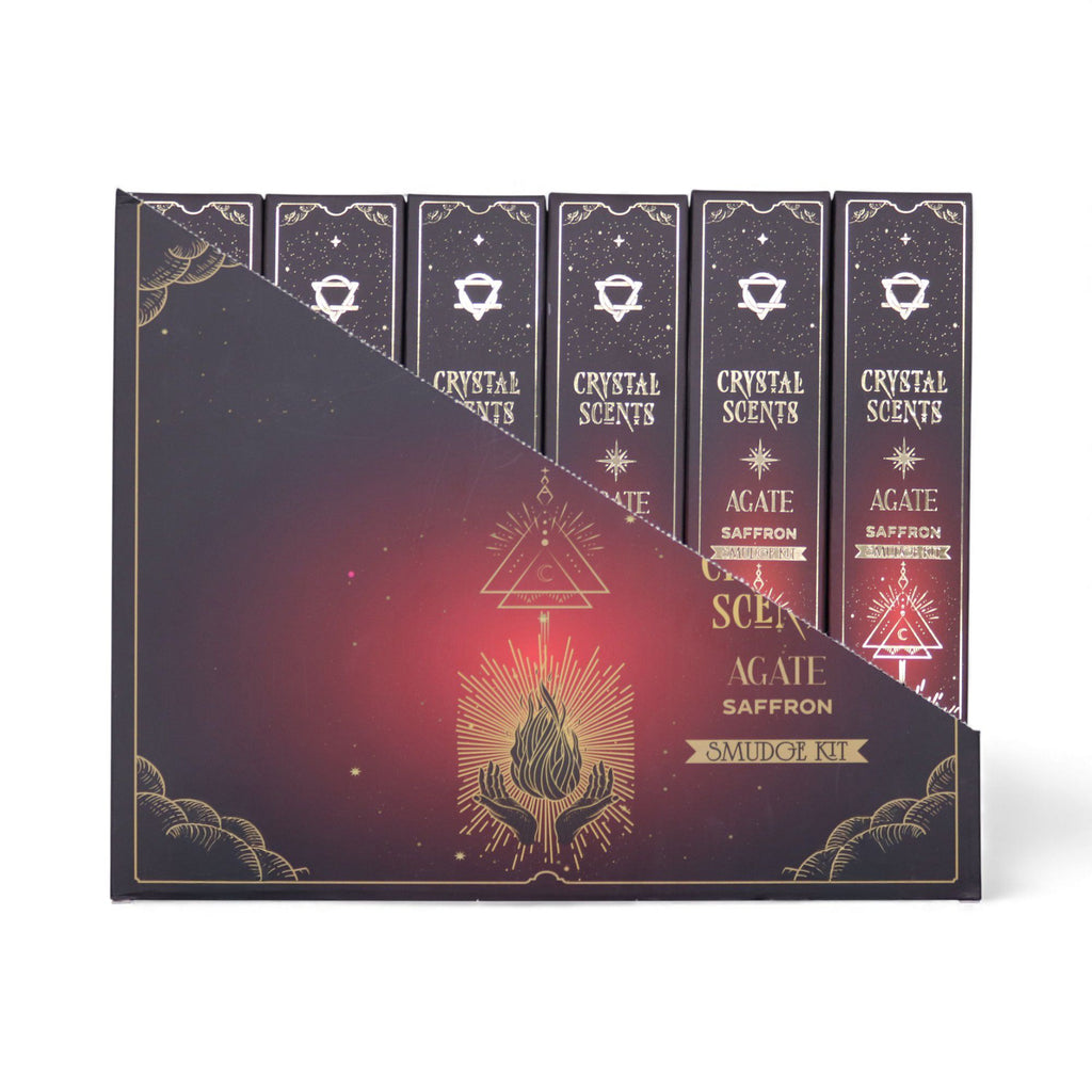 Red Agate Crystal Scents Smudge Incense Sticks - Saffron – view 2