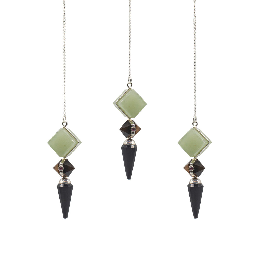 Builder of Realms Pendulum - Agate, Aventurine, Tiger Eye