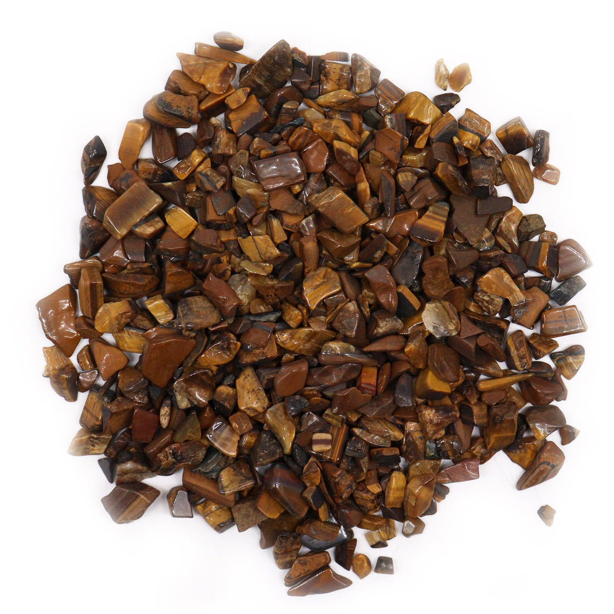 Tiger Eye Gemstone Chips - 1kg Bulk Bag – view 2
