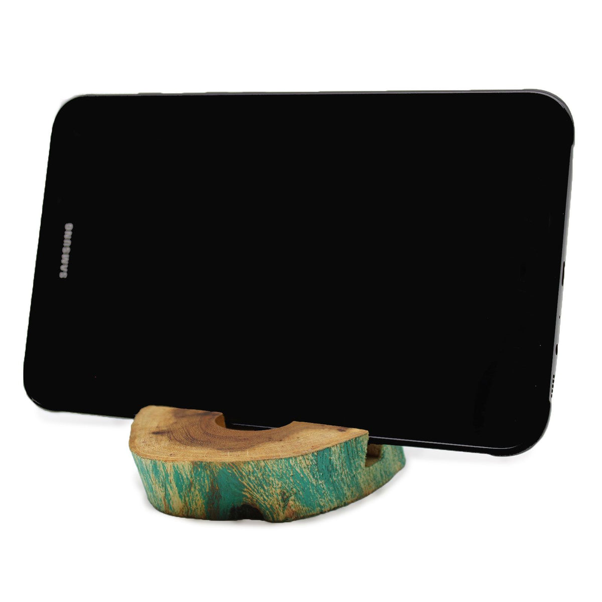 Large Gamal Wood Phone Holder - Greenwash – view 7