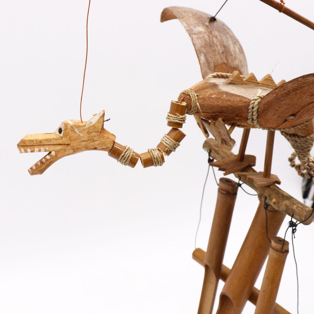 Coconut Dragon Wind Chime - 30 x 90 cm – view 5