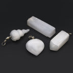 Selenite Heart Pendant – view 2