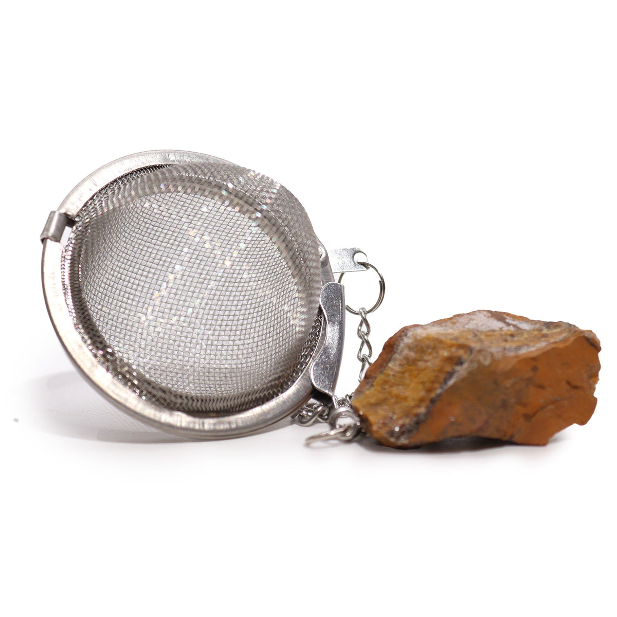 Gold Tigers Eye Crystal Tea Strainer – view 4