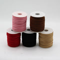 Tan Faux Suede Bulk Pendant Cord Roll - 2.5mm x 45m