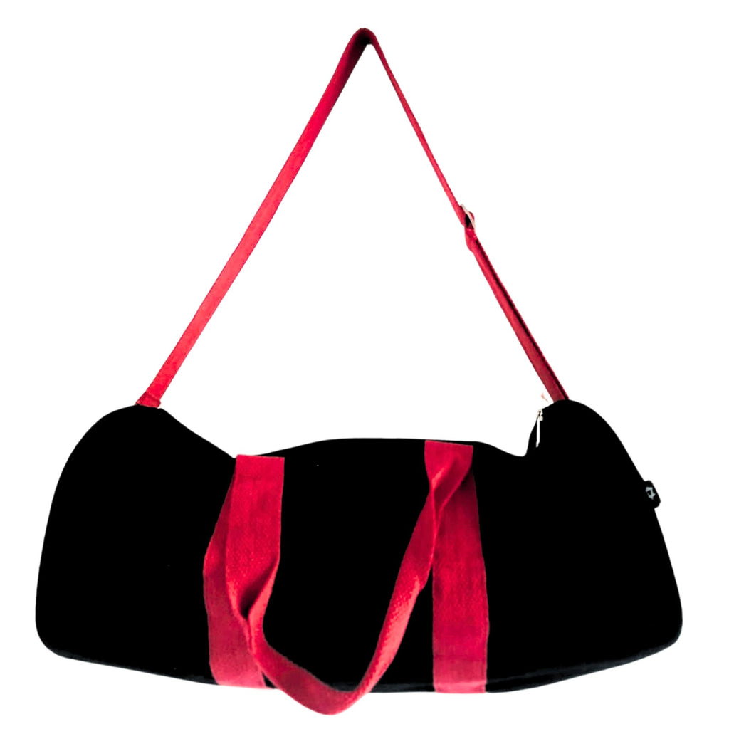 Don't Quit Gym Bag Black with Cherry Pink Handle