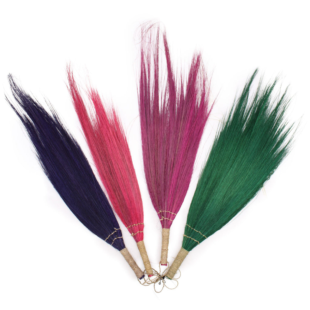 Pampas Long Broom Set of 4 - Vivid Colours