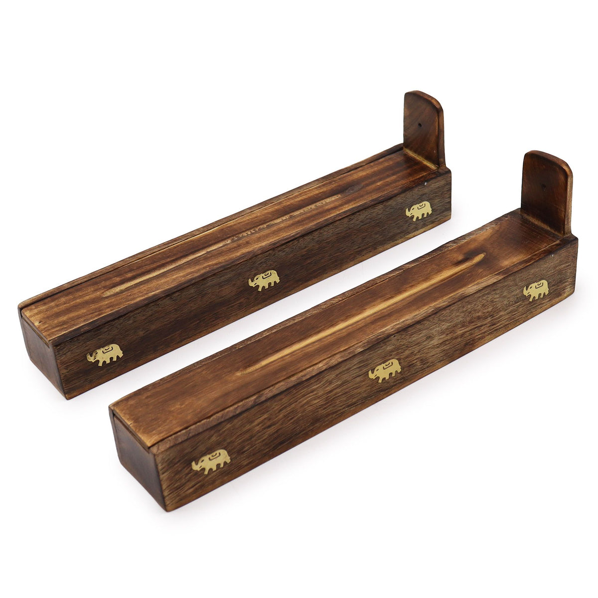 Mango Wood Incense Box - Assorted Carved Designs – view 2