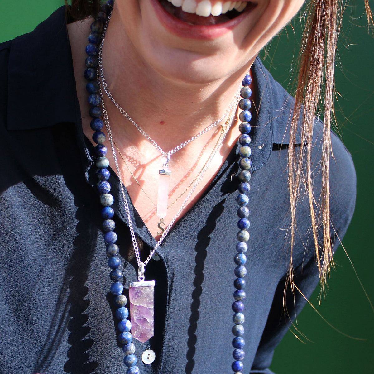 Amethyst Point Pendant Necklace – view 6