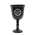 Iron Ritual Goblet with Pentagram 20x11cm