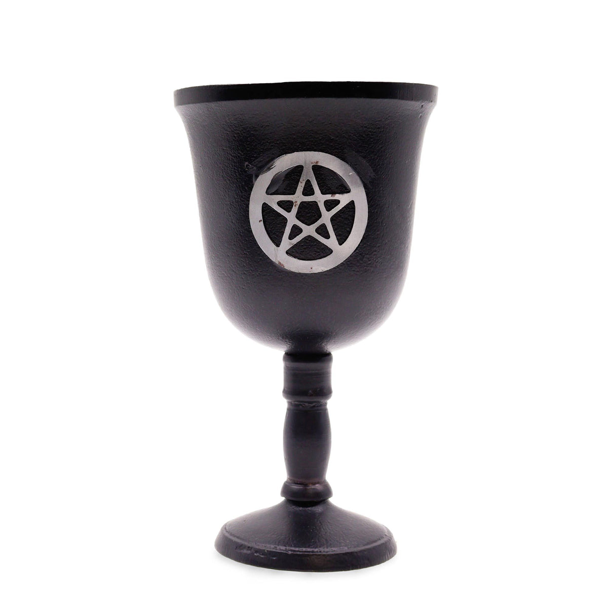 Iron Ritual Goblet with Pentagram 20x11cm