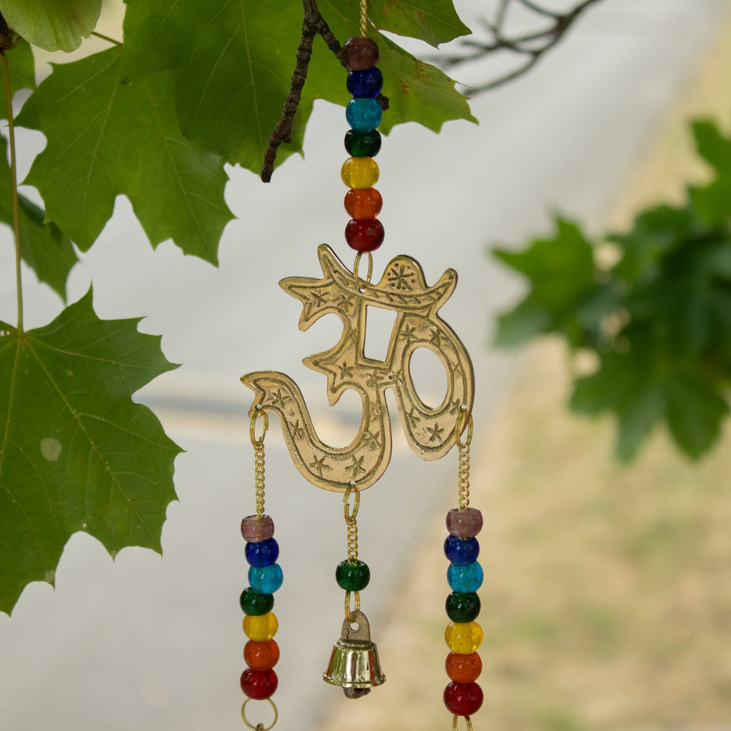 Brass Om Wind Chime - 7 Bells, 9.5x32cm – view 7