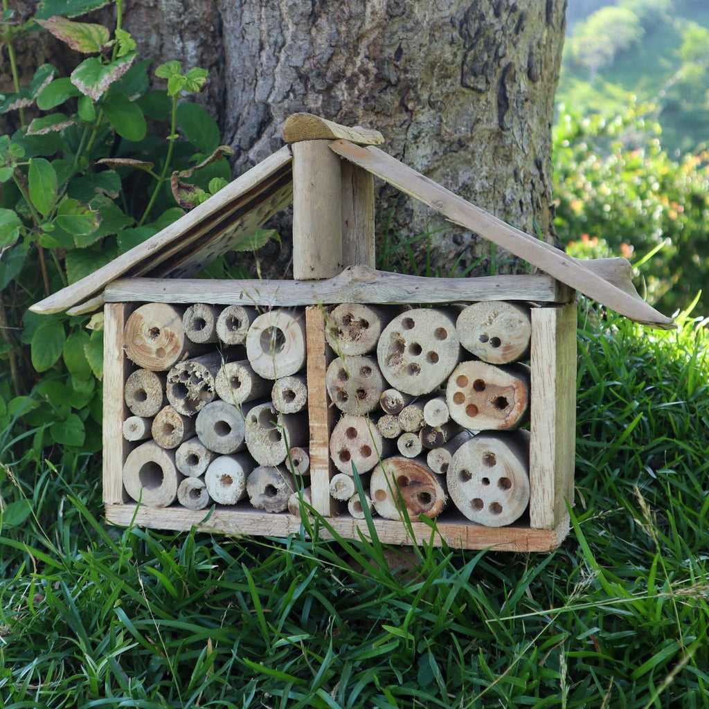Recycled Driftwood Wide Bee and Insect House – view 3