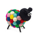 Little Felt Sheep Figure - Multi Colours, 12 x 8 cm