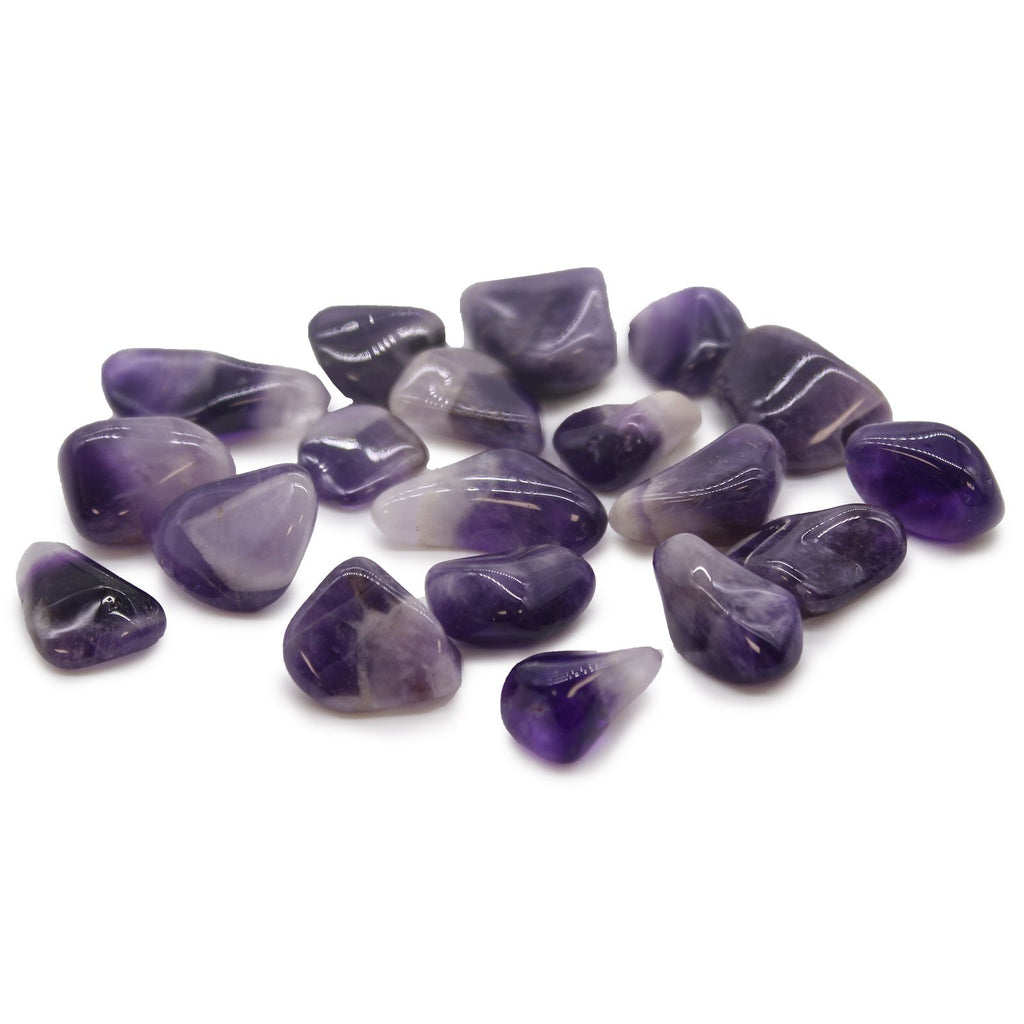 Pack of 24 Medium Tumble Stones - Banded Amethyst – view 4