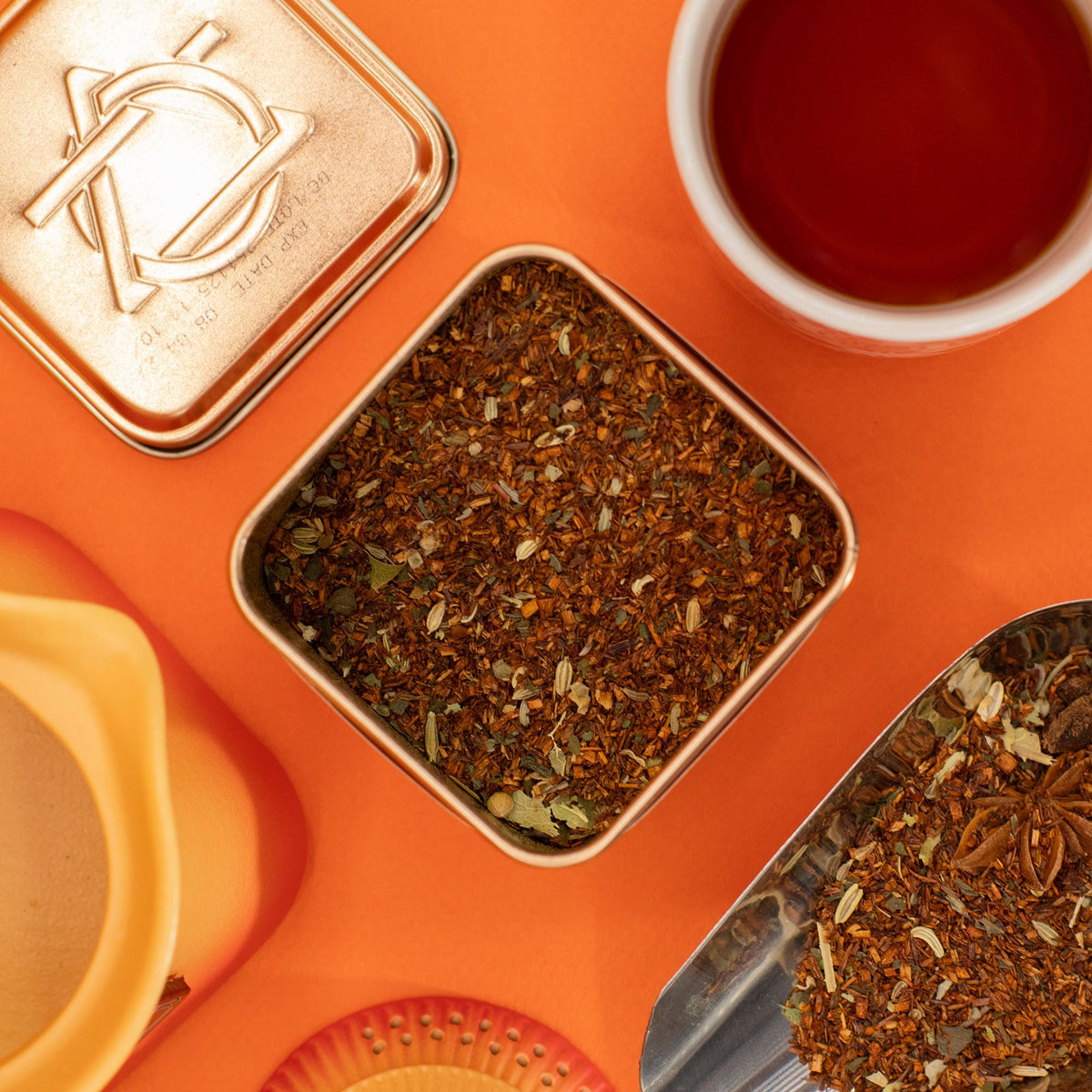 Lata de té rooibos digestivo Red Bush con hinojo 50g