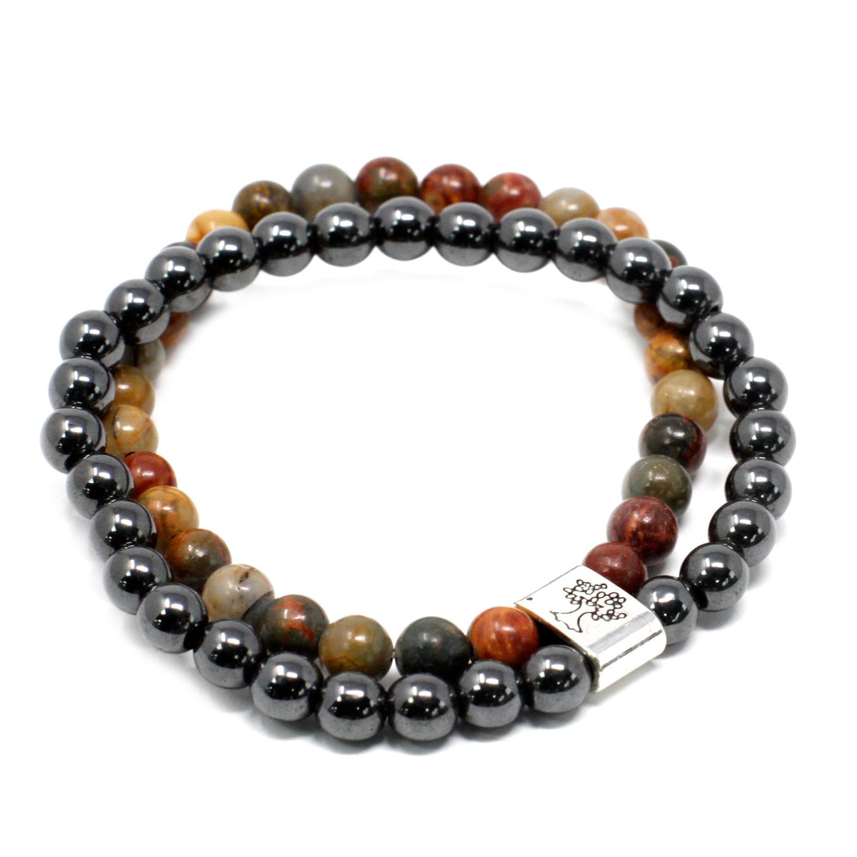 Magnetic Picasso Jasper Gemstone Bracelet – view 4