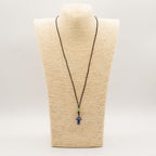 Sodalite Mushroom Gemstone Cord Necklace – view 2