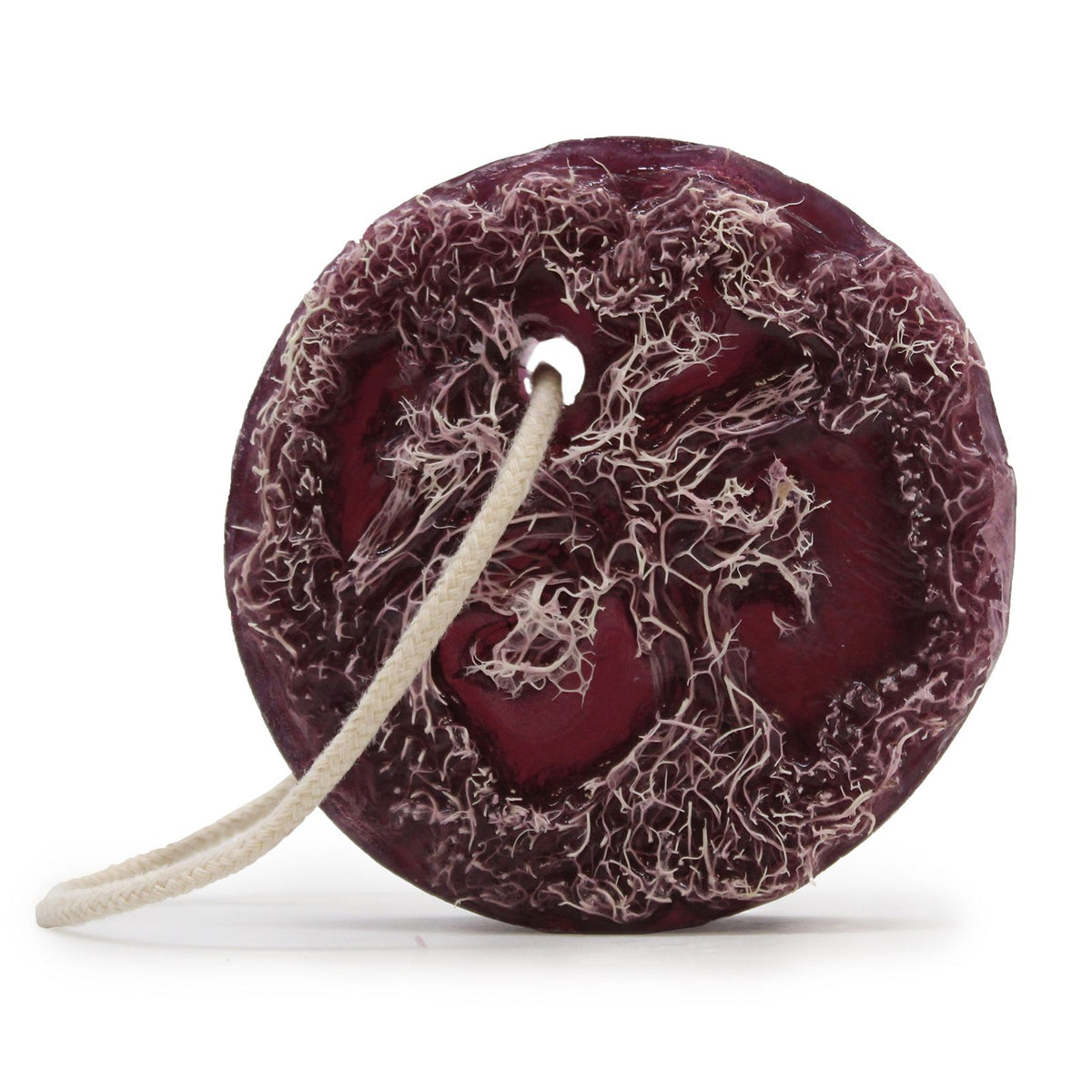 Fruity Scrub Soap on a Rope - Purple Grape – view 5