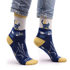 Hop Hare Bamboo Socks Midnight Cat Print (36-40) – view 2