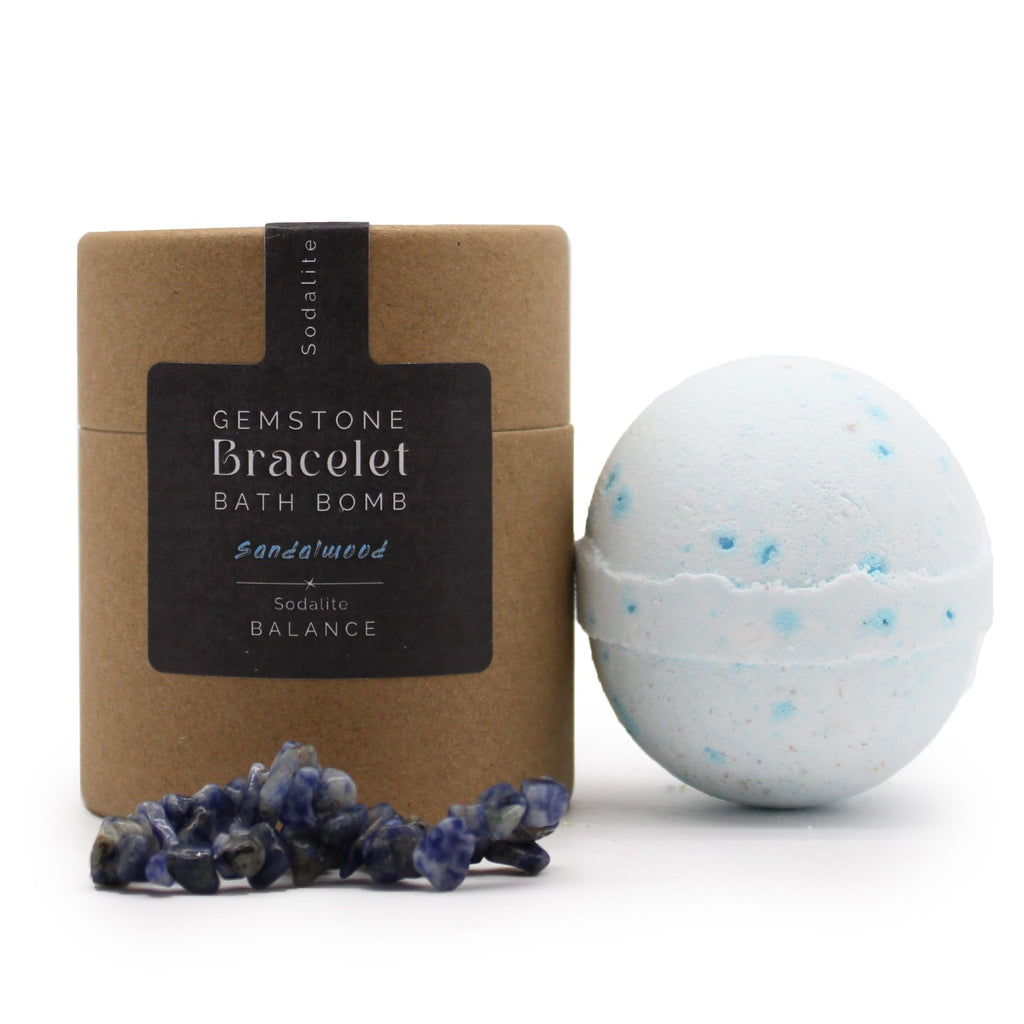 Sodalite Gemstone Bracelet Bath Bomb – view 2