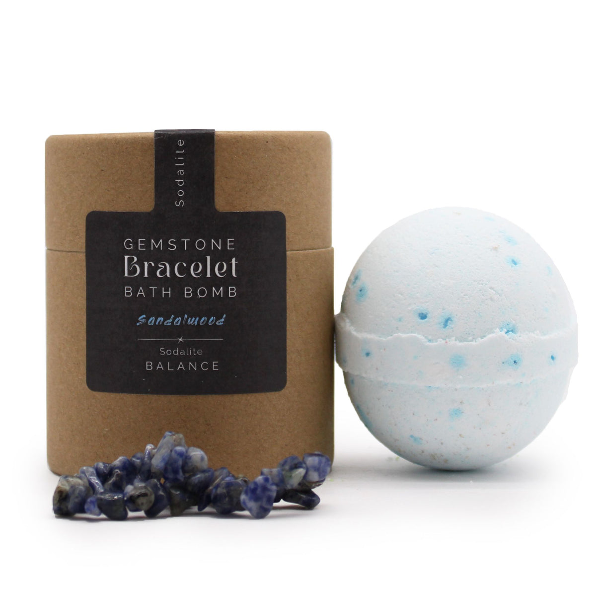 Sodalite Gemstone Bracelet Bath Bomb – view 2