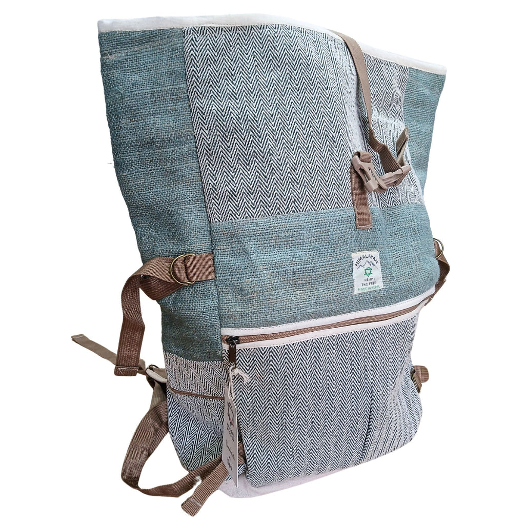 Hemp Trekking Rolling Backpack - Sage – view 4