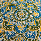 Large Mandala Roundy Art (180cm) - Yellow & Blue – view 3