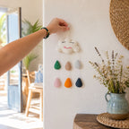 Handmade Felt Mobile, Mini Happy Clouds – view 2