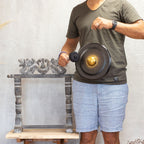 Small Gong in Black Stand - 25cm – view 13