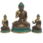 Brass Sitting Buddha Statue – Large – view 3