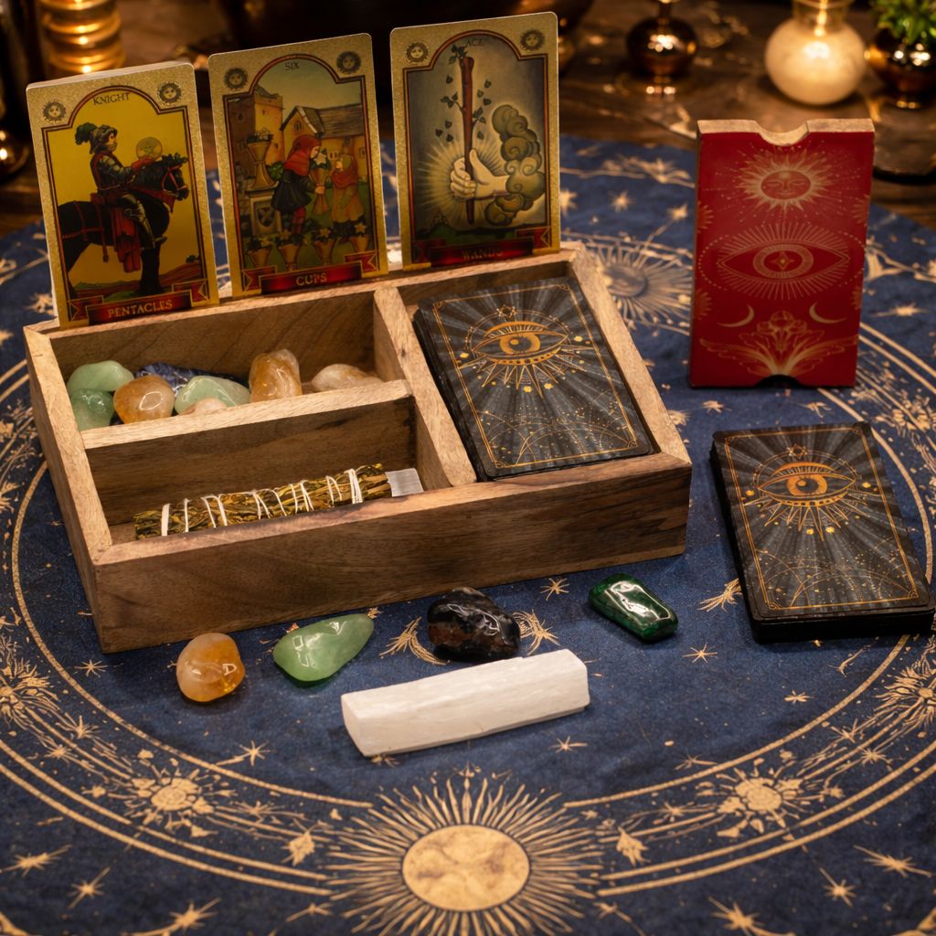 Three Section Tarot Box with Card Holder – view 6