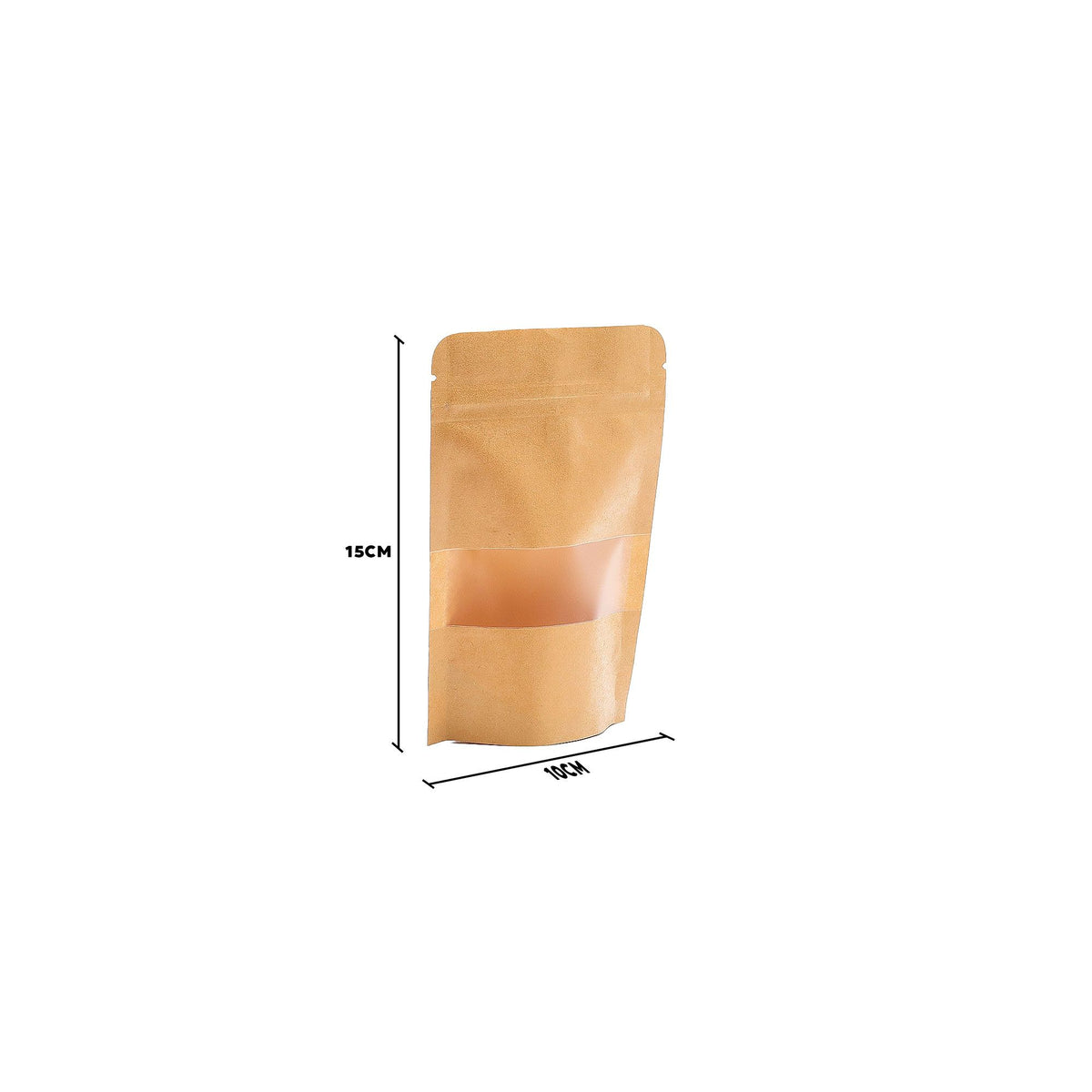 Kraft Window Bag 10x16cm Pack of 10 – view 3