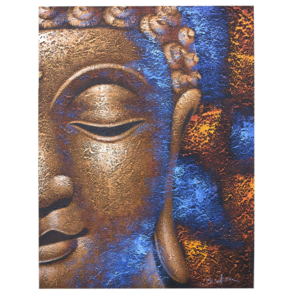 Buddha Painting, Copper Face - 80 x 60cm – view 3