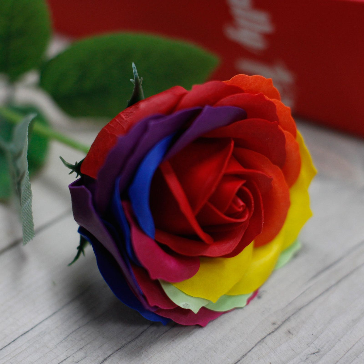 Luxury Soap Flower - Rainbow – view 3