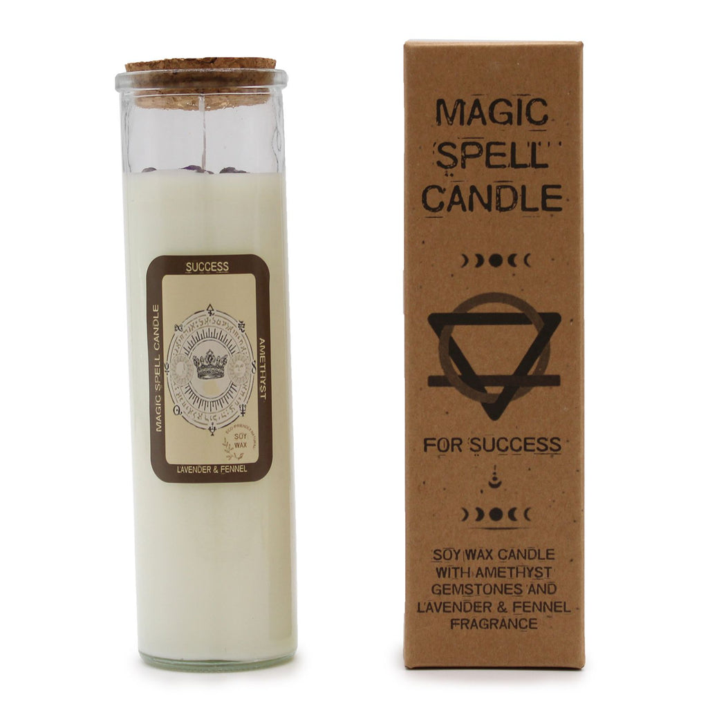 Magic Spell Candle in Glass Jar - Success – view 3