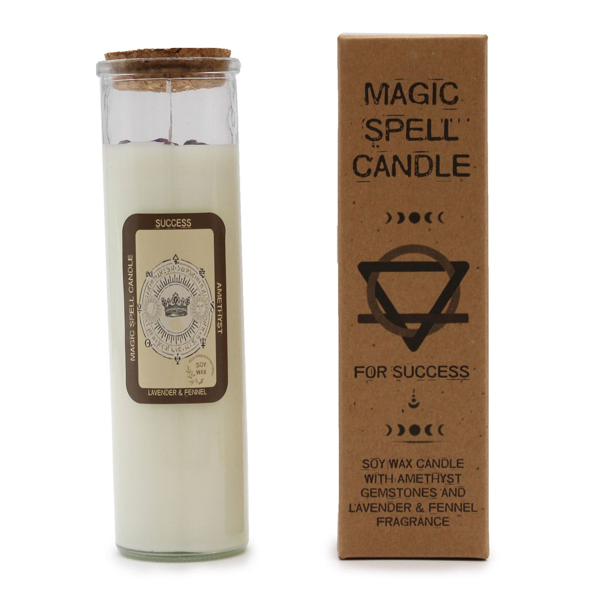 Magic Spell Candle in Glass Jar - Success – view 3