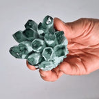 Green Ghost Quartz Crafted Cluster, approx 8cm – view 2