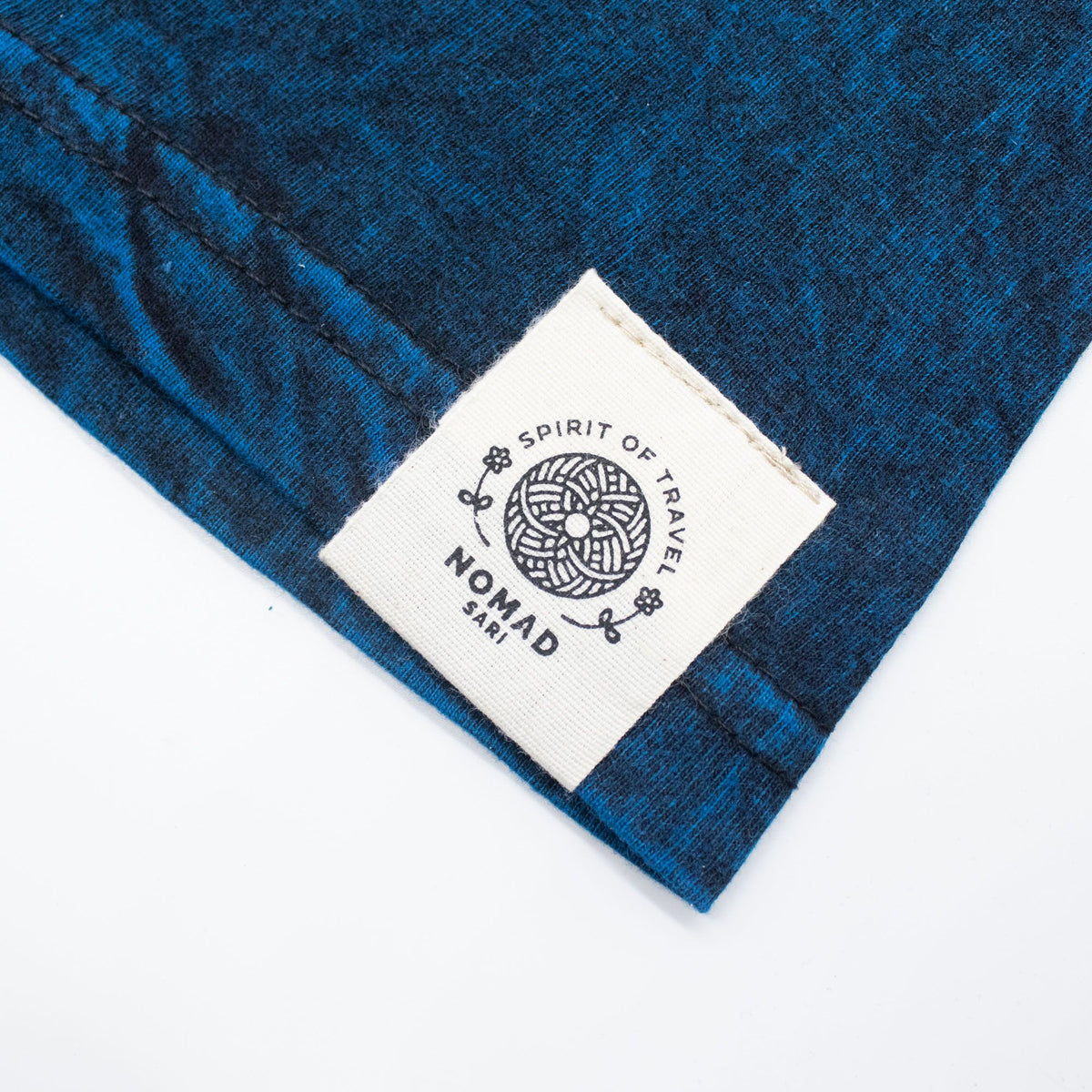 Nomad Sari Stonewashed T-Shirt - Stay Wild Moon Child - Blue - Small – view 6