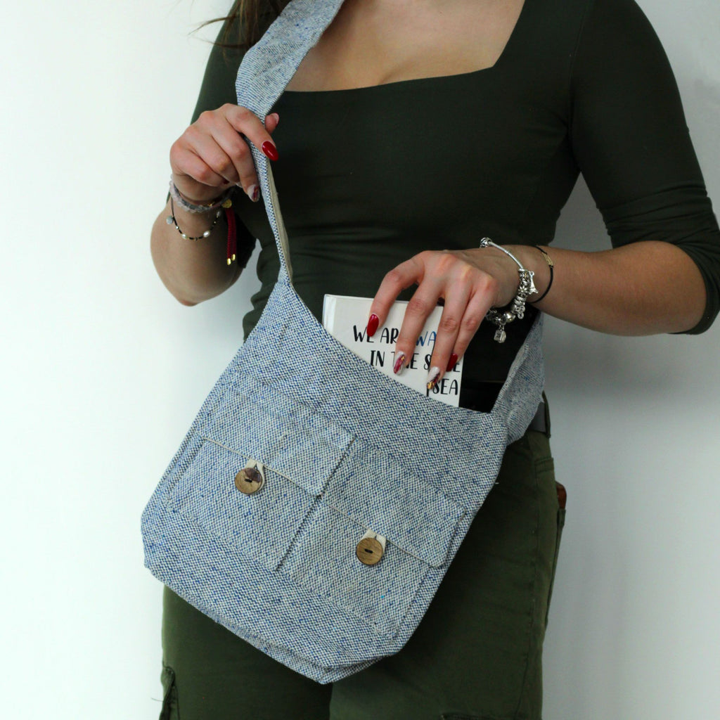Natural Tones Two Pocket Bag Denim Medium – view 3