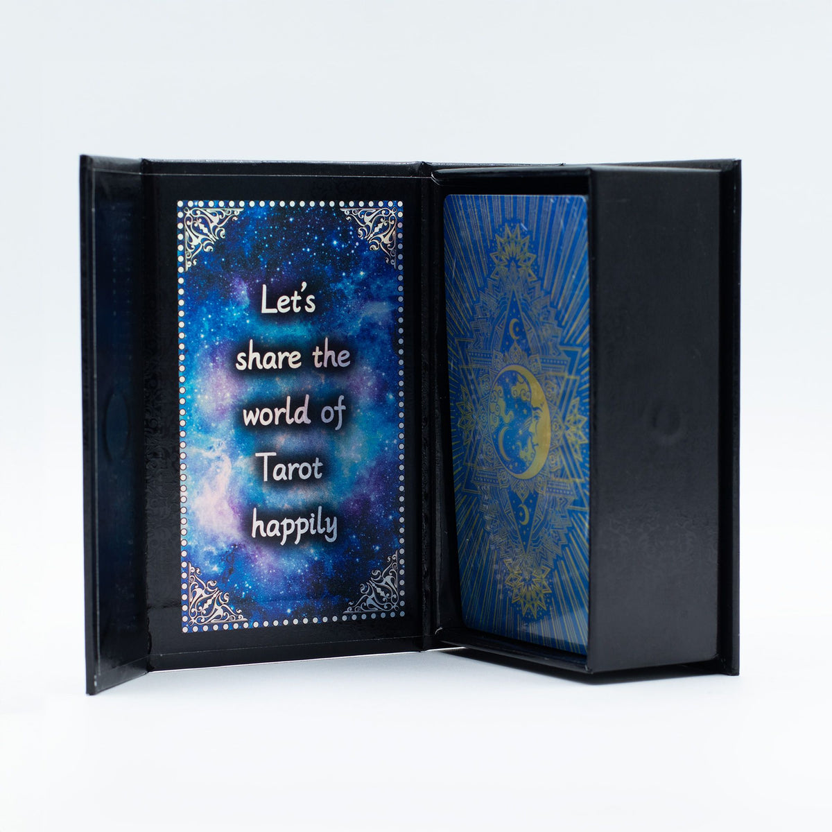 Moon Face Blue Foil Tarot Card Set with Booklet – view 4