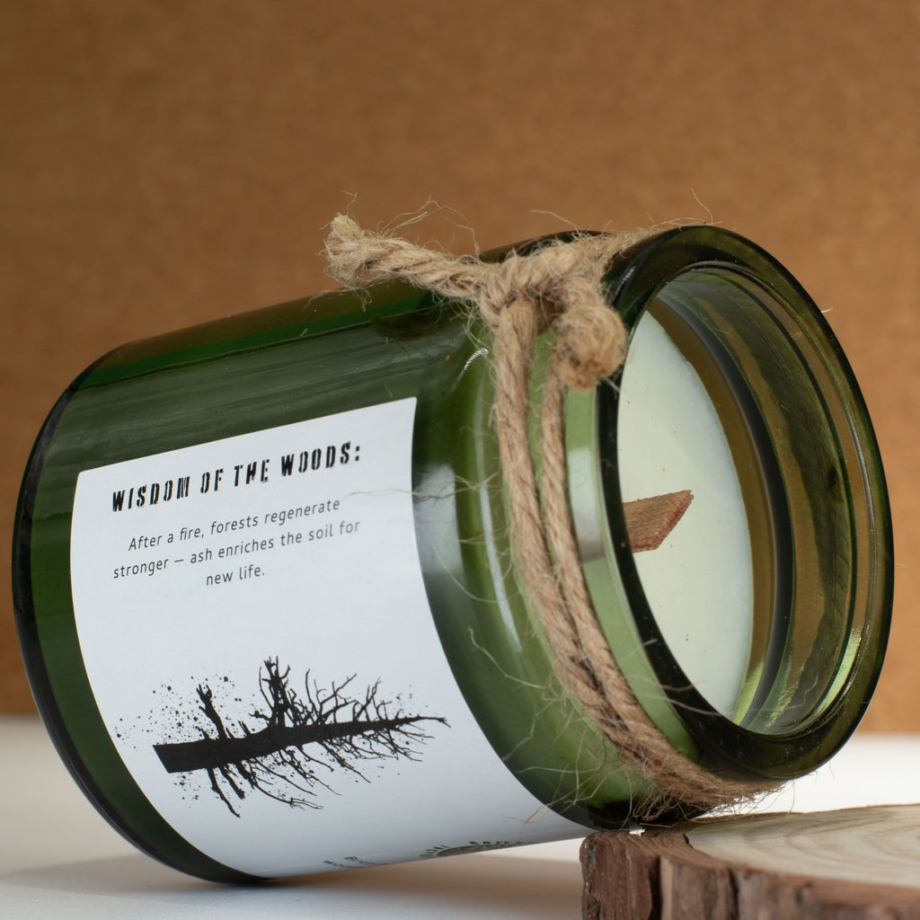 Greenman Woodwick Soy Candle - Ash & Woodsmoke – view 5