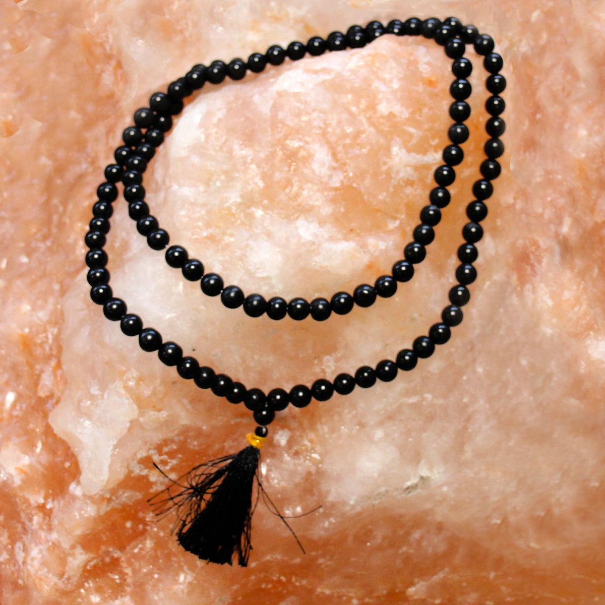 108 Bead Mala - Black Agate – view 7