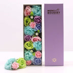 Long Soap Flower Gift Box - Baby Blessings Blue – view 5